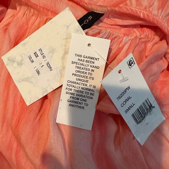 Raviya Womens Size S Coral Orange Tiered Dress Swimsuit Cover-Up NWT - Picture 6 of 9